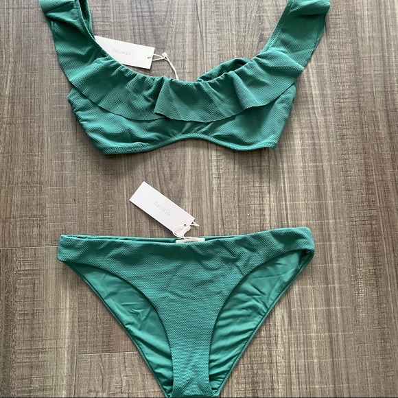 Eberjey Bikini Set. Size S, Green - Picture 1 of 3